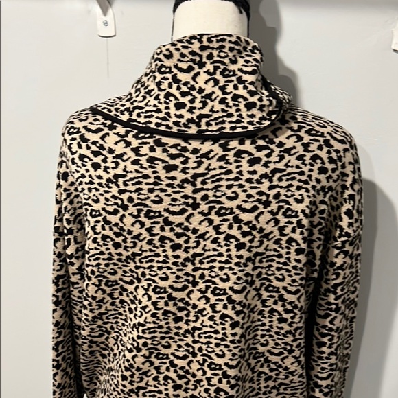 Leopard Print Cowl Neck Sweater - Picture 7 of 14
